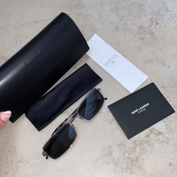 SAINT LAURENT 56MM Rectangle Sunglasses - Picture 8 of 8